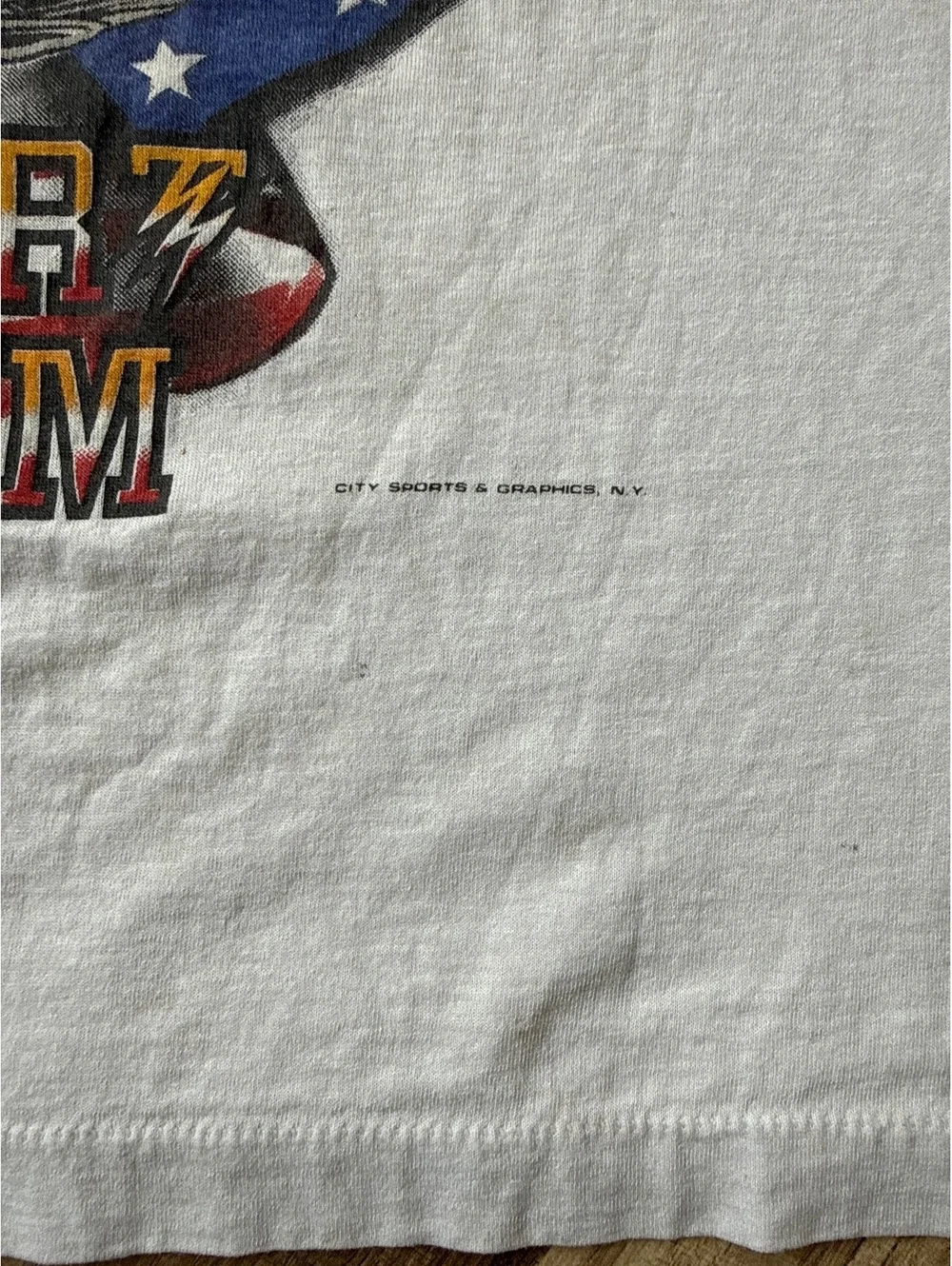 Vintage 1991 Desert Storm Support Our Troops T Shirt Screen Stars USA Eagle XL